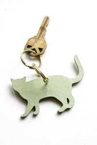 Image of Cut Path Cat Keychain