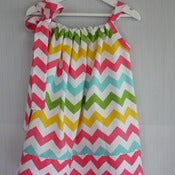 Image of Rainbow Chevron  Dress