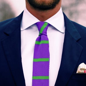 Image of Purple Knit Tie