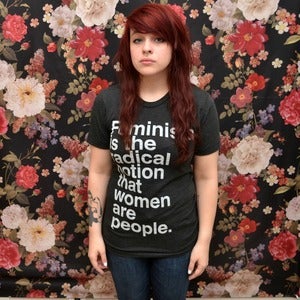 Image of Tri-Blend 'Feminism is the Radical Notion' Charity Shirt