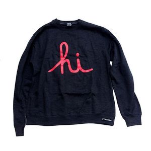 Image of IN4M - HI CREW NECK FLEECE (BLK/RED)