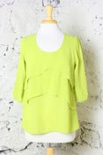 Image of Ruffles Indeed Top: Chartreuse 