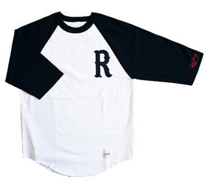 Image of Signature R Raglan - Black/White