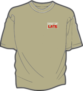 Image of Stay Up Late classic T-shirt - 'dust'
