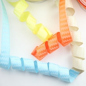 Image of Woven Chevron Wired Ribbon