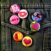 Image of Studio Bento "4U" 1" Buttons - Set of 7