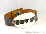 Image of LOVE Leather Cuff Bracelet 