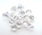 Image of 15 Faux Crystal Beads - Destash