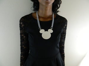 Image of ♥X-Large Mickey Necklace & Earring Set♥