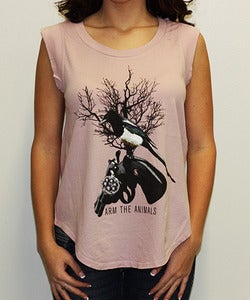 Image of Girls | 357 Mag Pie | Cap-Sleeve Crew | Muave