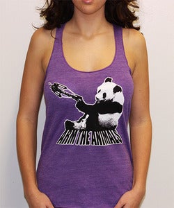 Image of Girls | Crossbow Panda | Eco Blend Tank Top | Eco Purple