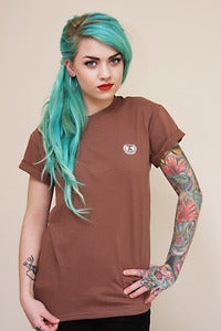 Image of Embroidered Logo Tee (Brown)