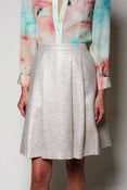 Image of Metallic A-Line Skirt