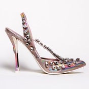 Image of Crystal Slingback: Metallic Pink