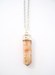 Image of Sunstone Crystal Point Necklace.