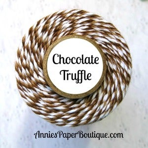 Image of Chocolate Truffle Trendy Twine {Lt Brown & Dk Brown Bakers Twine}