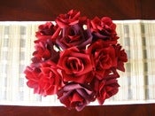 Image of A dozen romantic red roses