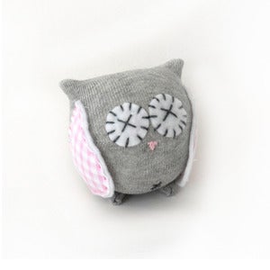 Image of Baby Owl Kit (Pink Gingham)