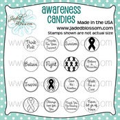 Image of Awareness Candies 4x4 ~ Peachy