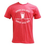 Image of Support Local Music / Support Local Beer T-Shirt