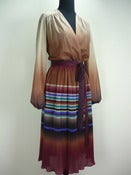Image of 70s sheer ombré striped dress