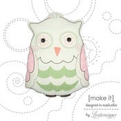 Image of Hootie Owl 'Stitch Me' Cushion 