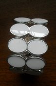 Image of White Oval Bracelet