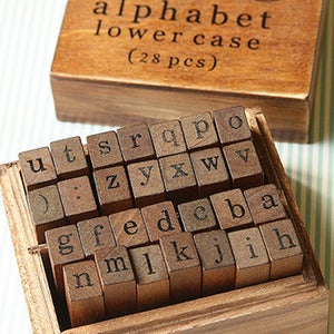 Image of Set de Sellos Alfabeto completo Estilo Antiguo Minúsculas