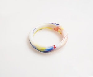 Image of Dale Hardiman pogle bangle in colour swirl - 3 colours to choose from