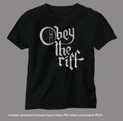 Image of TEE / MP3 BUNDLE - OBEY THE RIFF