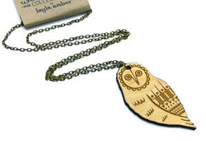 Image of Woodland Owl Necklace