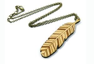 Image of Woodland Feather Necklace
