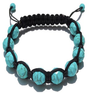 Image of Black Silk w/ Turquoise