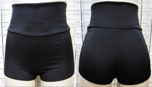 Image of BLACK HIGHWAIST SHORTS