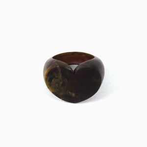 Image of Heart Statement Ring | Tortoiseshell