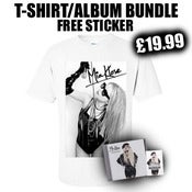 Image of White T-Shirt/Album Bundle + FREE STICKER