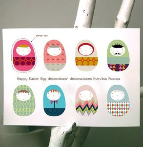 Image of Huevitos de Pascua Imprimibles GRATIS- FREE Easter Egg printables