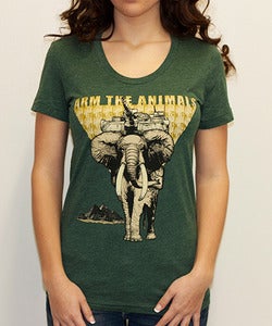 Image of Girls | Hellephant | Tri Blend Fashion Crew | Heather Forest