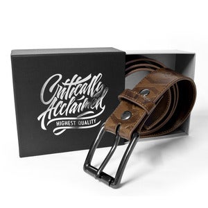 Image of Brown Leather Mandible Belt