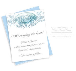 Image of Floating Jellyfish Save the Date - Sample