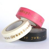 Image of Messages Washi Tape Triplets