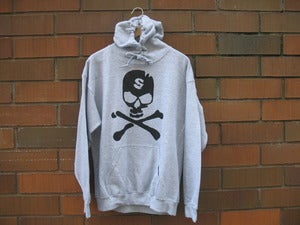 Image of City of Savages "Bone Collector" Hoodie (Sports Grey/Black)