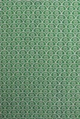 Image of "Fan" handprinted fabric {green}