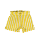 Image of KIDSCASE scott organic baby shorts, yellow-offwhite