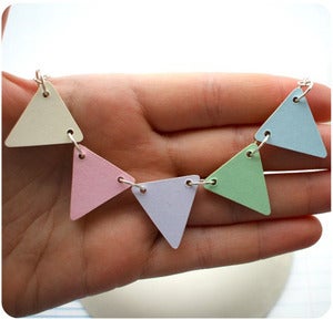 Image of • Pastels • Bunting Necklace