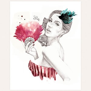 Image of 'Gorgeous' original drawing by Ëlodie