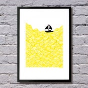 A4 size Bigger Boat giclee print - more colours