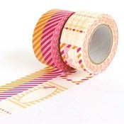 Image of Pink & Orange Gift Washi Tape Set
