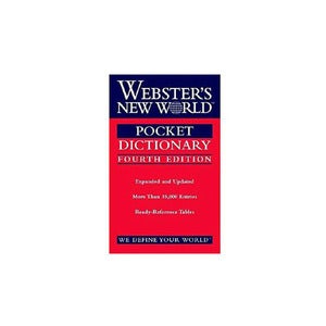 Image of Webster's "New World Pocket Dictionary"