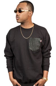 Image of Croc Pocket Crew Black